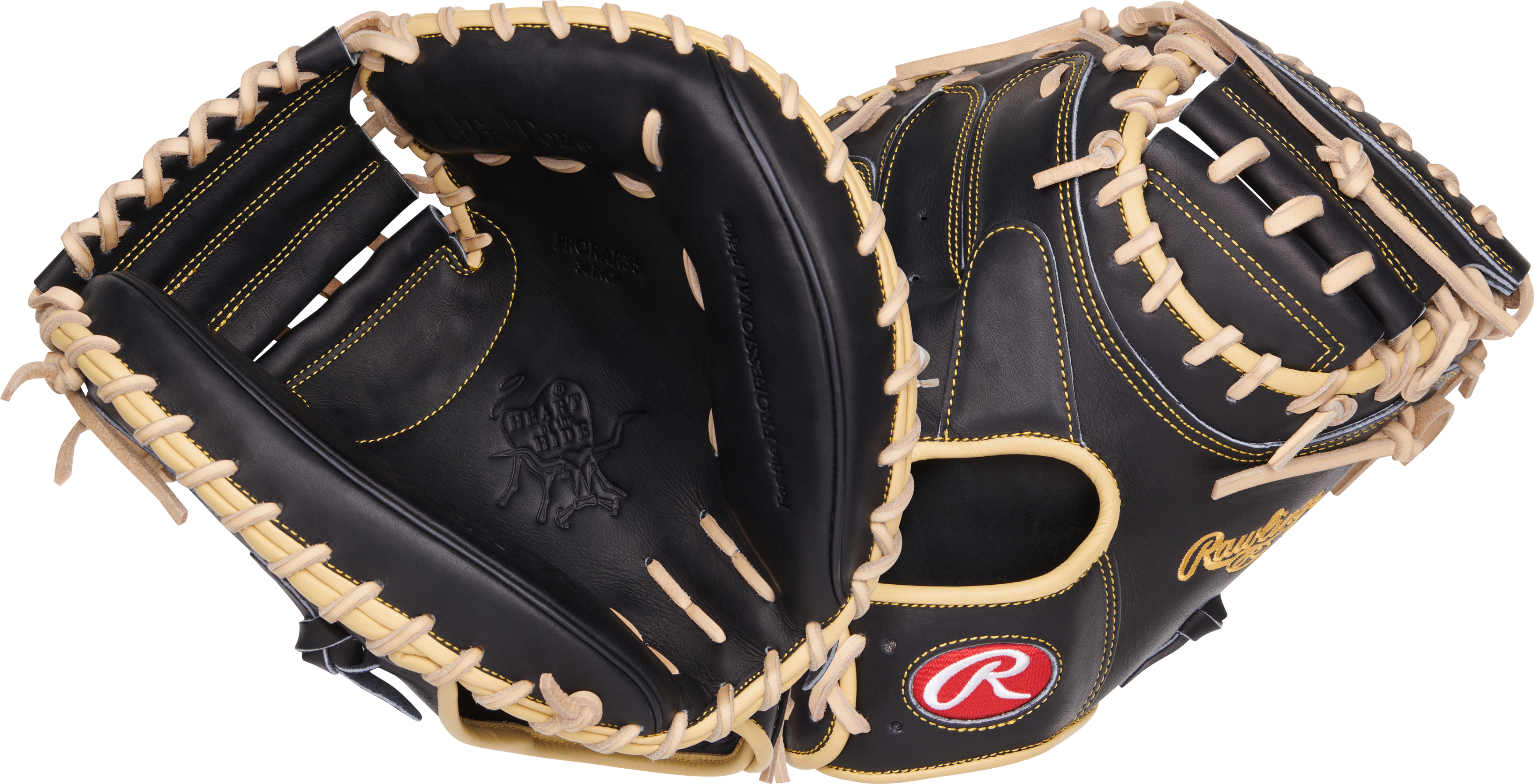 RAWLINGS HEART OF THE HIDE SERIES A. RUTSCHMAN CATCHERS MITT 34-INCH BASEBALL GLOVE