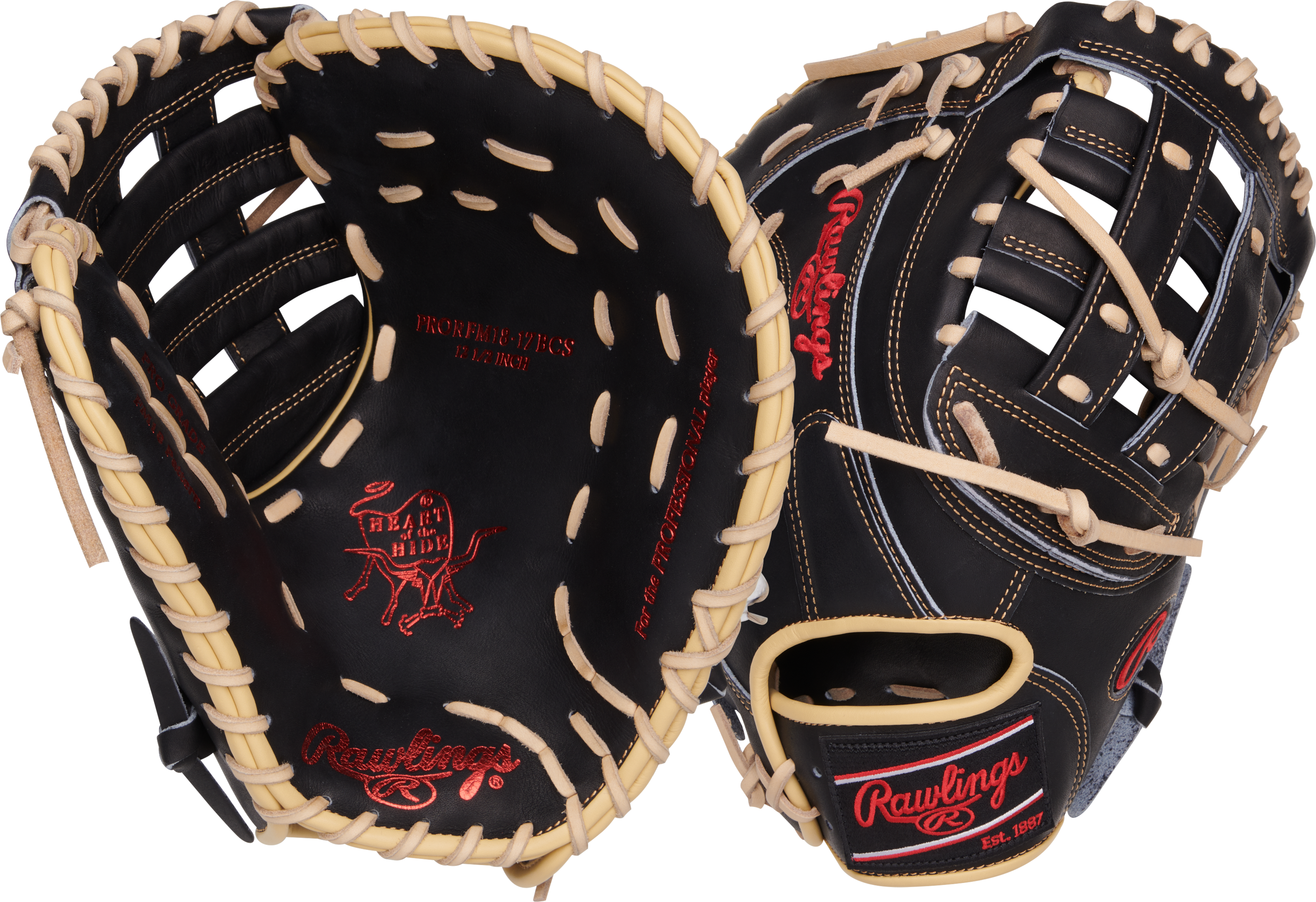 RAWLINGS HEART OF THE HIDE SERIES FIRST BASE MITT 12.5-INCH BASEBALL GLOVE