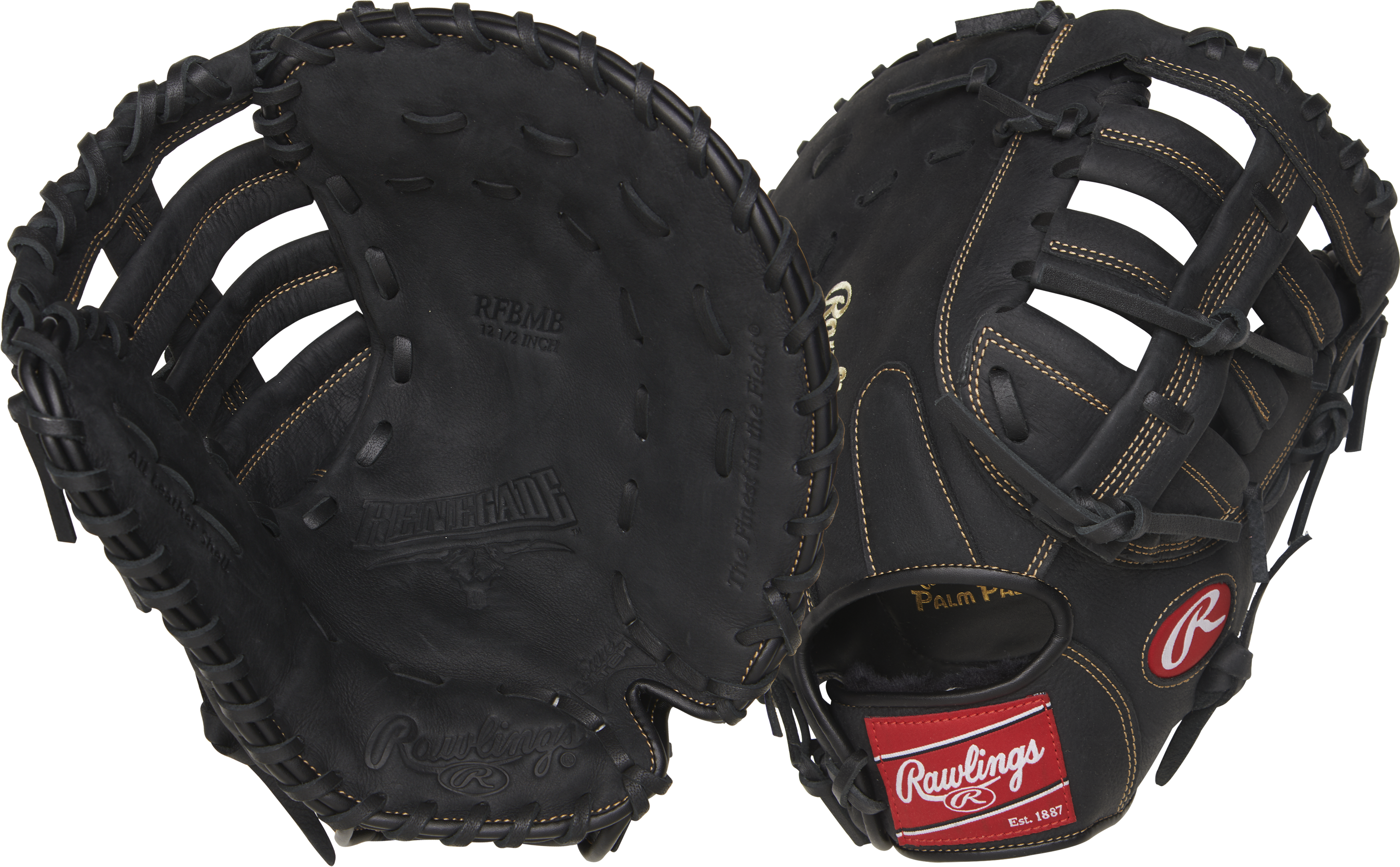 RAWLINGS RENEGADE SERIES FIRST BASE MITT 12.5-INCH BASEBALL GLOVE